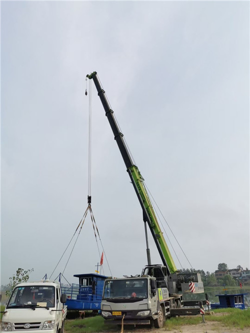 会理县桥梁建设吊装案例